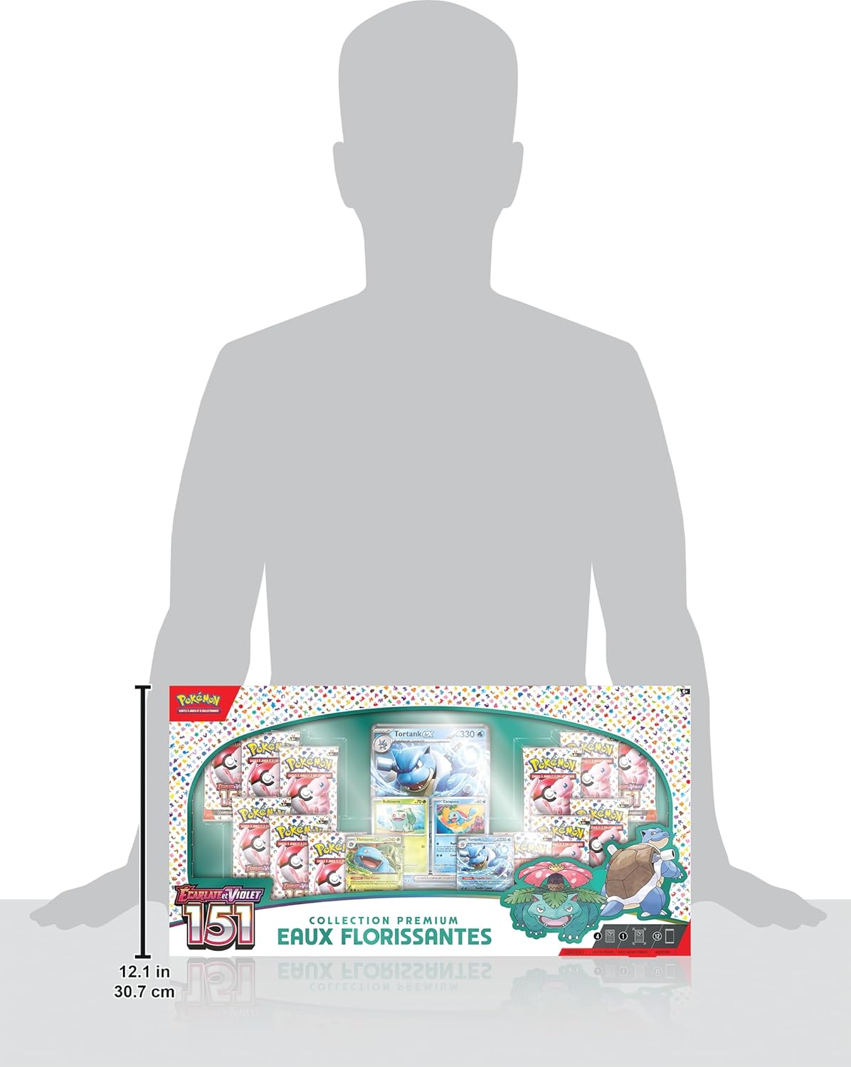 Pokemon: Premium Collection Blooming Waters of the Pokemon TCG (4 Foil Promo Cards, 1 Foil Oversized Card and 12 Booster Packs)