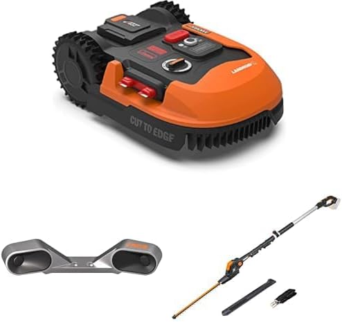 Landroid Plus WR167E Smart Connected Robotic Lawnmower, 700 m2 Max. 800 m2, Easy Installation, Configurable, 35% Slope, Rain Sensor, Cuts Close to Edges, Fast Mowing
