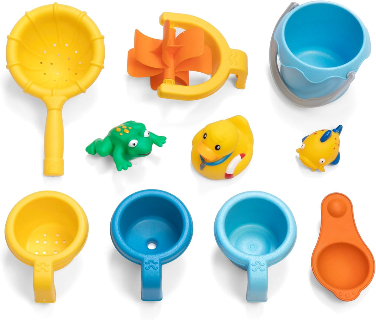 Rain Shower Splash Water Table with 13 Accessories - Blue & Green | Water Play Table | Garden Activity Table, Water Activity Table | Outdoor Water Table