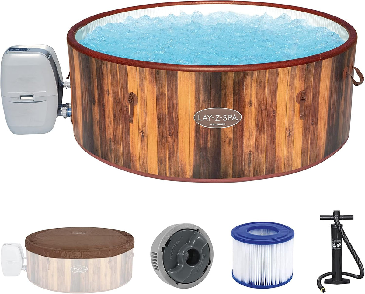 Lay-Z-Spa? Miami Airjet? 2-4 Person Round Inflatable Hot Tub