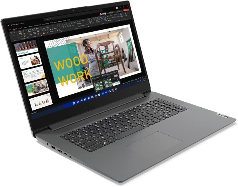 Lenovo (17.3-inch IPS FHD Laptop, Intel Core U300 13th Gen 5-core 4.40 GHz, 16 GB DDR4, 512 GB SSD, Intel UHD, HDMI, Camera, Bluetooth, WLAN, Windows 11, AZERTY Keyboard [French] - #8151