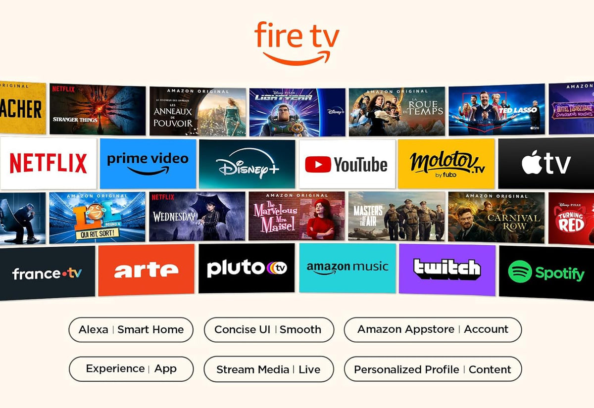 TCL 50PF650 50 Pouces 4K Ultra HD, HDR TV, Smart LED Fire TV (Dolby Vision, Dolby Atmos, DTS, HDR 10, Alexa integre, Airplay2, Miracast)