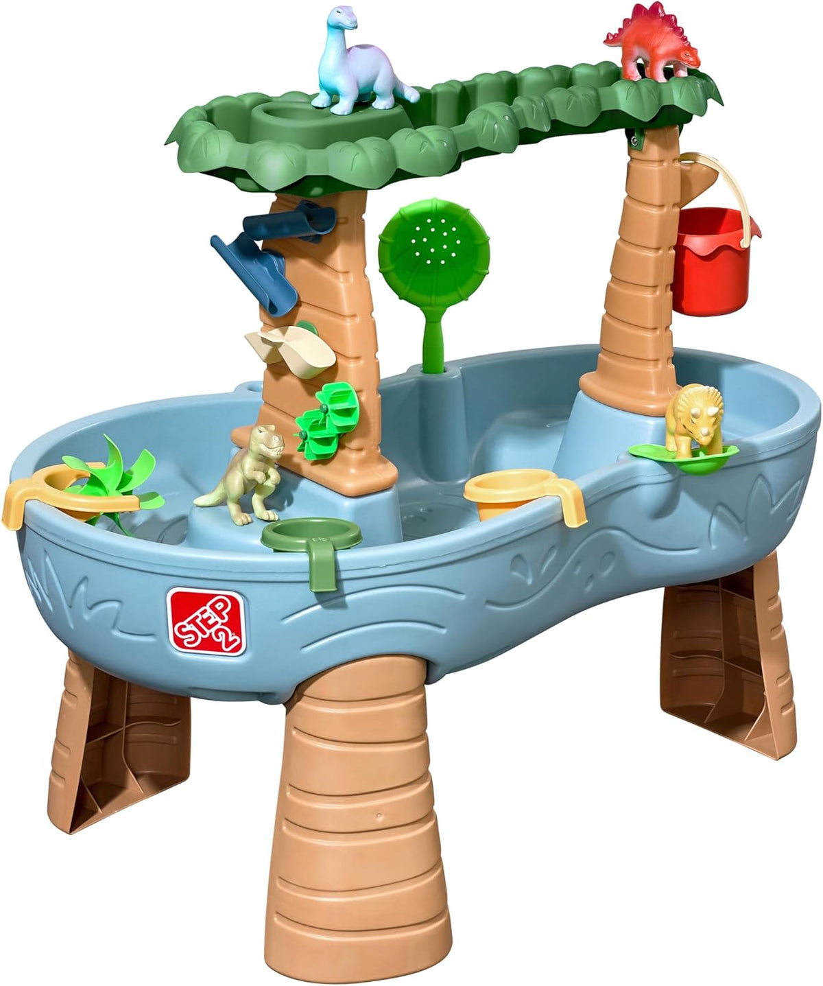 Rain Shower Splash Water Table with 13 Accessories - Blue & Green | Water Play Table | Garden Activity Table, Water Activity Table | Outdoor Water Table