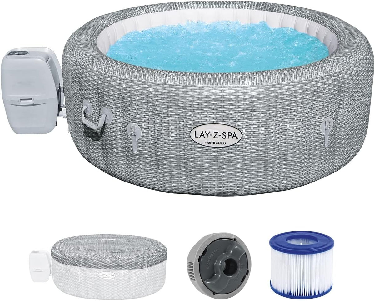 Lay-Z-Spa? Miami Airjet? 2-4 Person Round Inflatable Hot Tub