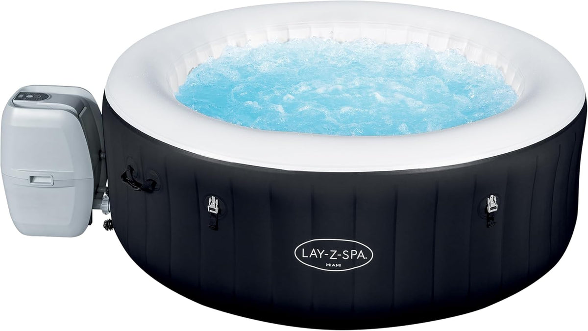 Lay-Z-Spa? Miami Airjet? 2-4 Person Round Inflatable Hot Tub
