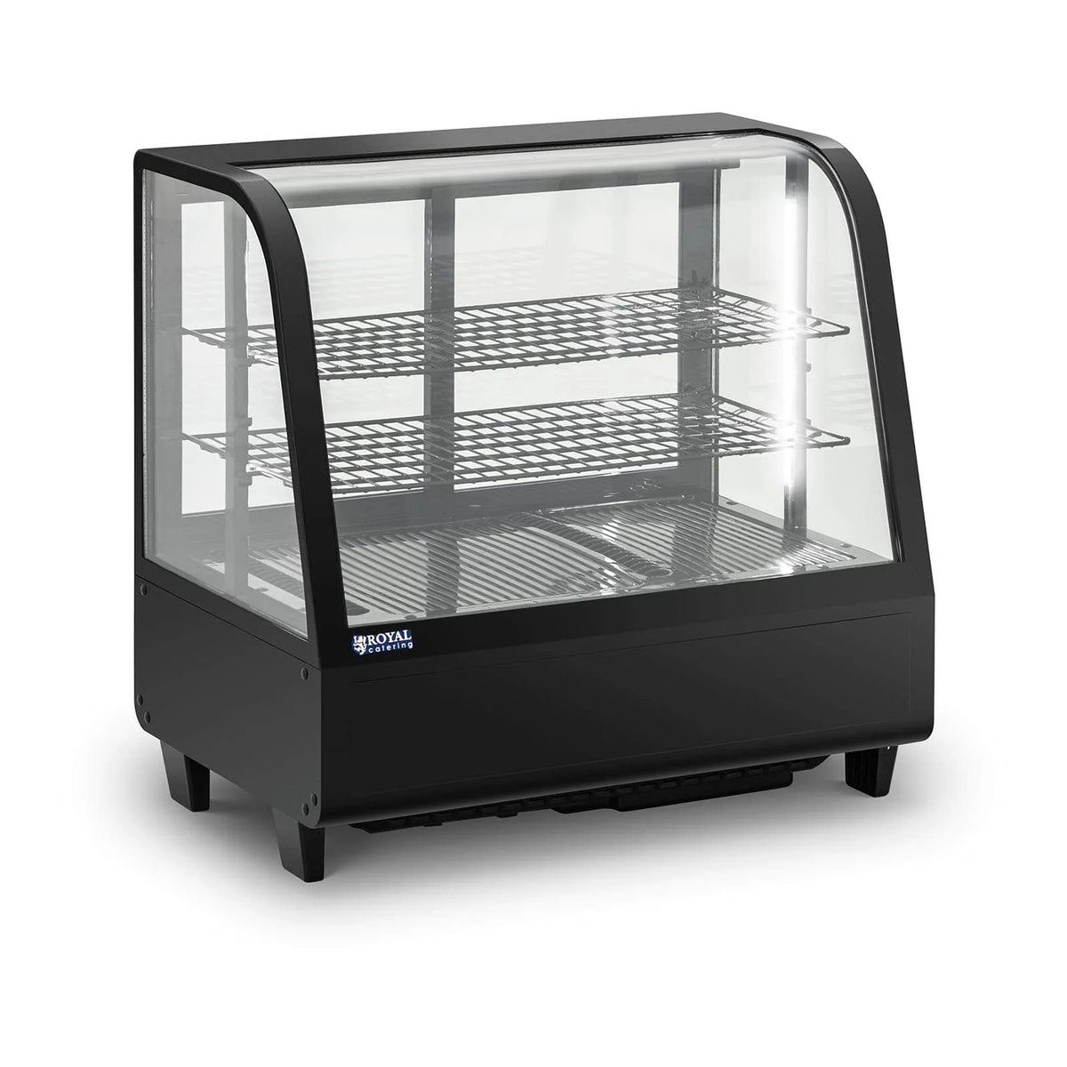 100-litre refrigerated display case, 3 tiers, plastic, tempered glass, black, 14_0005388 -