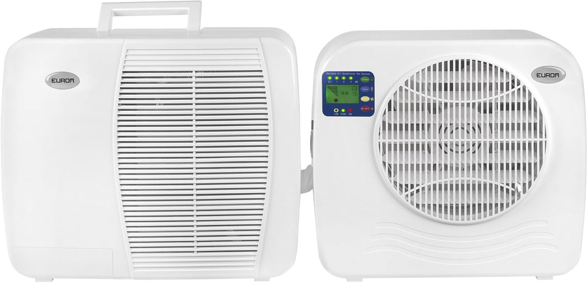 EUROM Split Air Conditioner AC2401 for caravan, motorhome, boat, bus, campervan, mobile home | Portable air conditioner with 2400 BTU | Improved model of the legendary AC2400 air conditioner