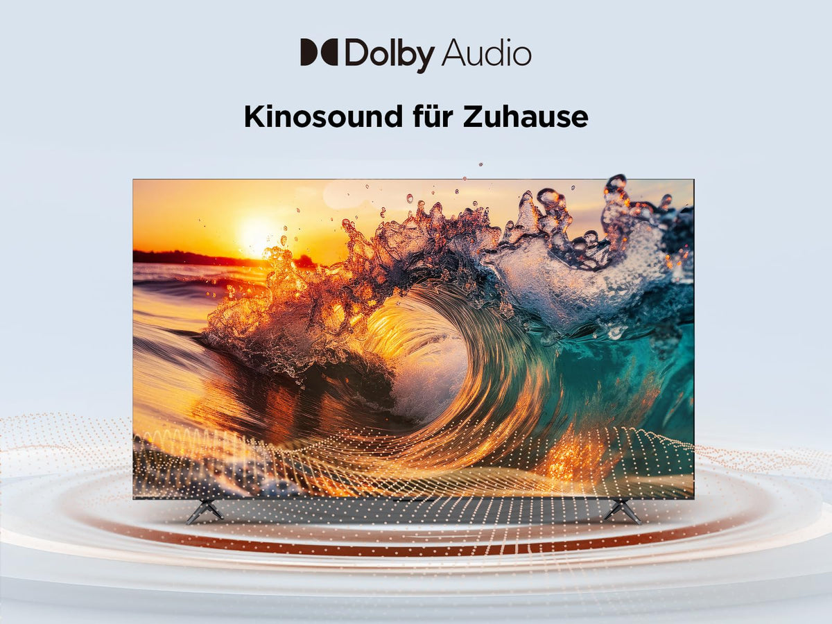 TCL 55V6C 55 Zoll Direct LED TV, 4K HDR Fernseher, Smart TV mithilfe von Google TV (Dolby Audio, Motion Clarity, Kompatibel mit Google Assistant &