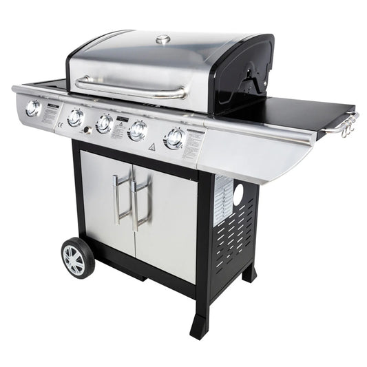 BRISBANE gas barbecue - 4 burners 14kW + Somagic side burner -