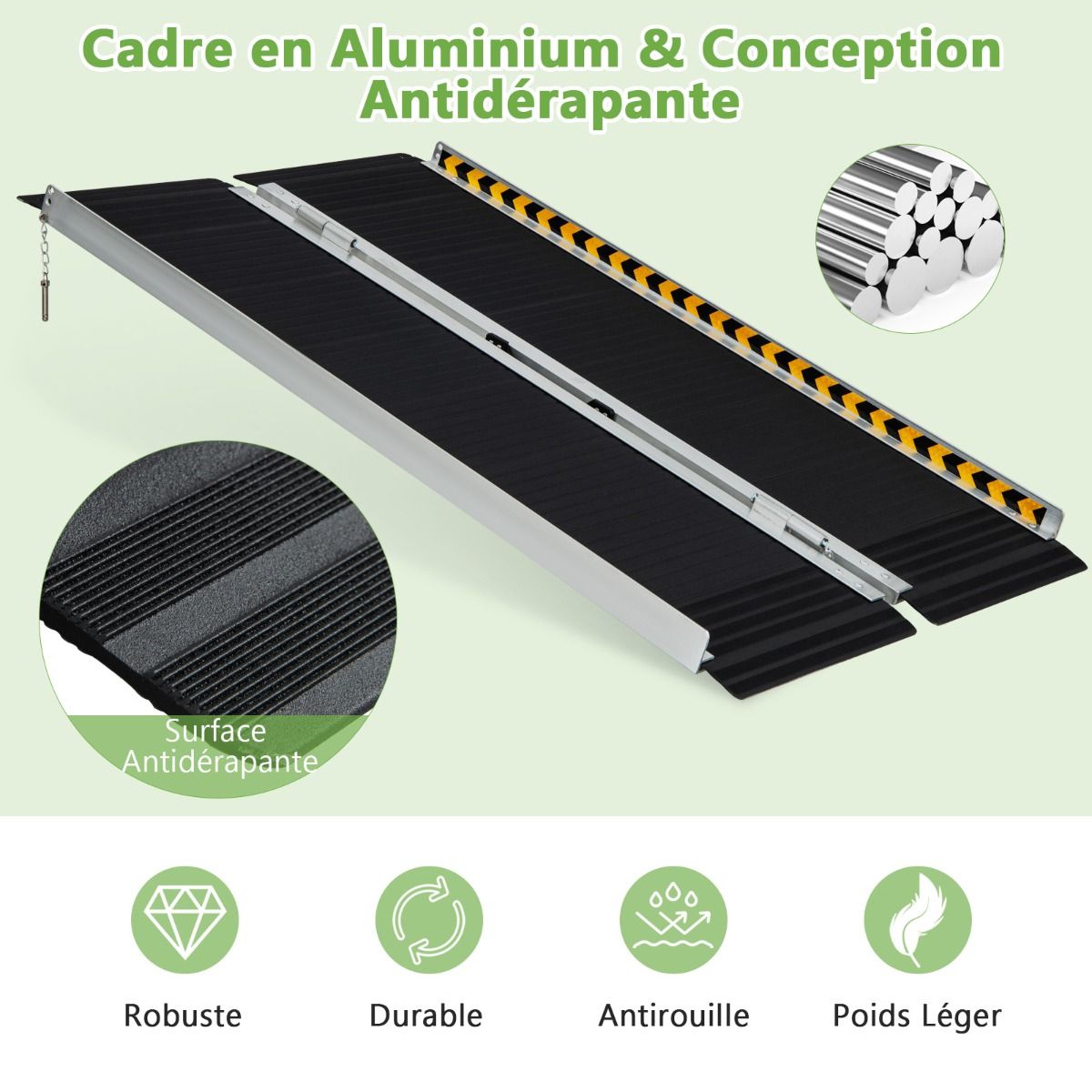 Aluminum Access Ramp with Transition Plate for House 122L -