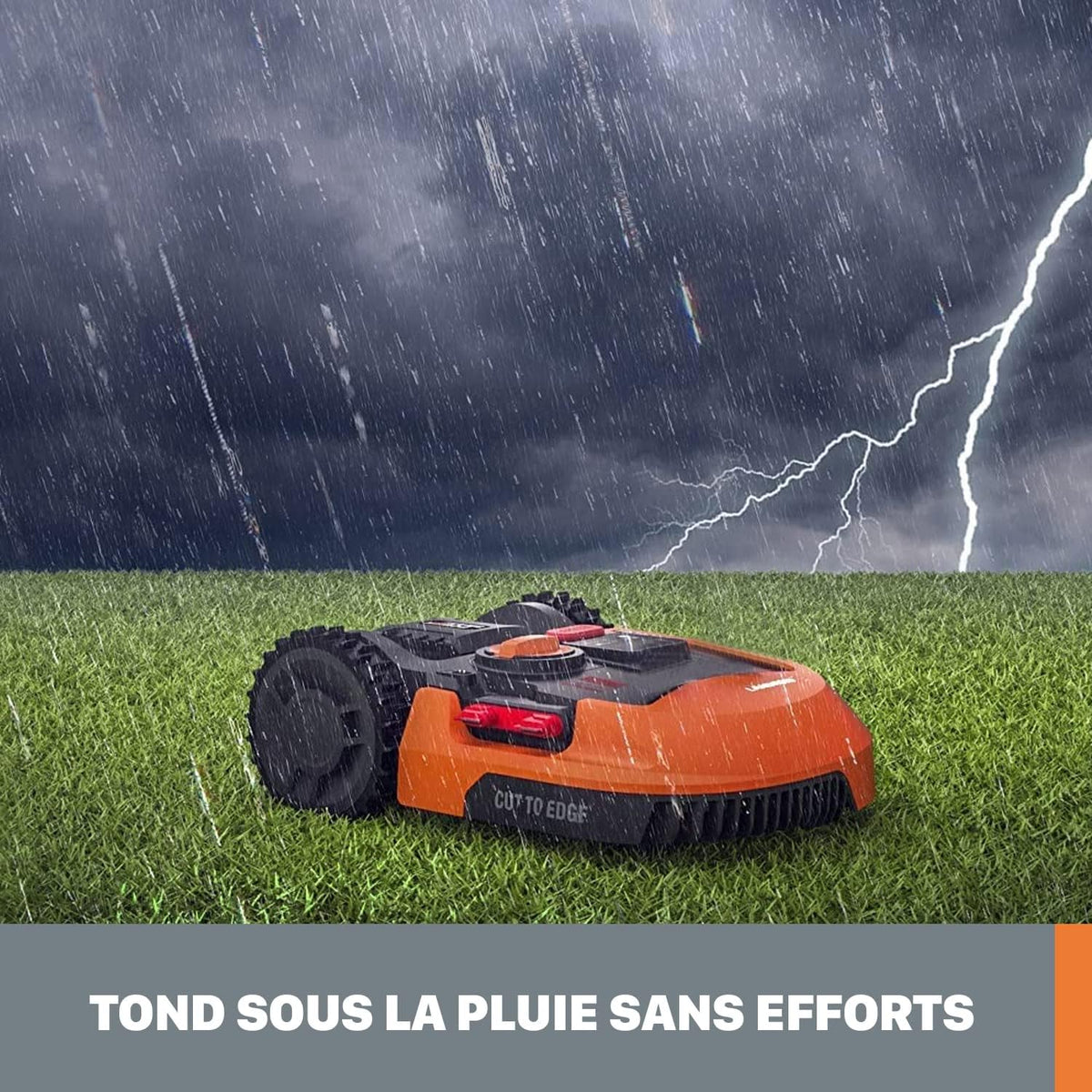 Landroid Plus WR167E Smart Connected Robotic Lawnmower, 700 m2 Max. 800 m2, Easy Installation, Configurable, 35% Slope, Rain Sensor, Cuts Close to Edges, Fast Mowing