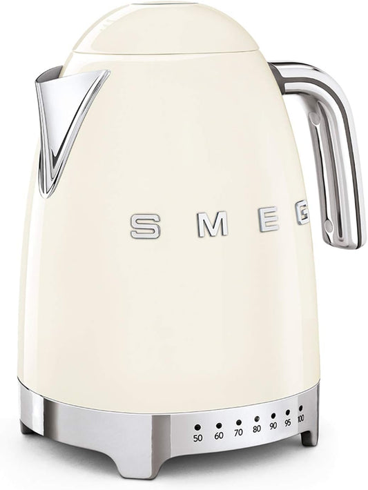 Variable Temperature Kettle KLF04BLEU 1.7 L, Multiple Temperature Settings, Washable Limescale Filter, Automatic Safety Shut-Off, Water Level Indicator, Cable Storage, 2400W, Black