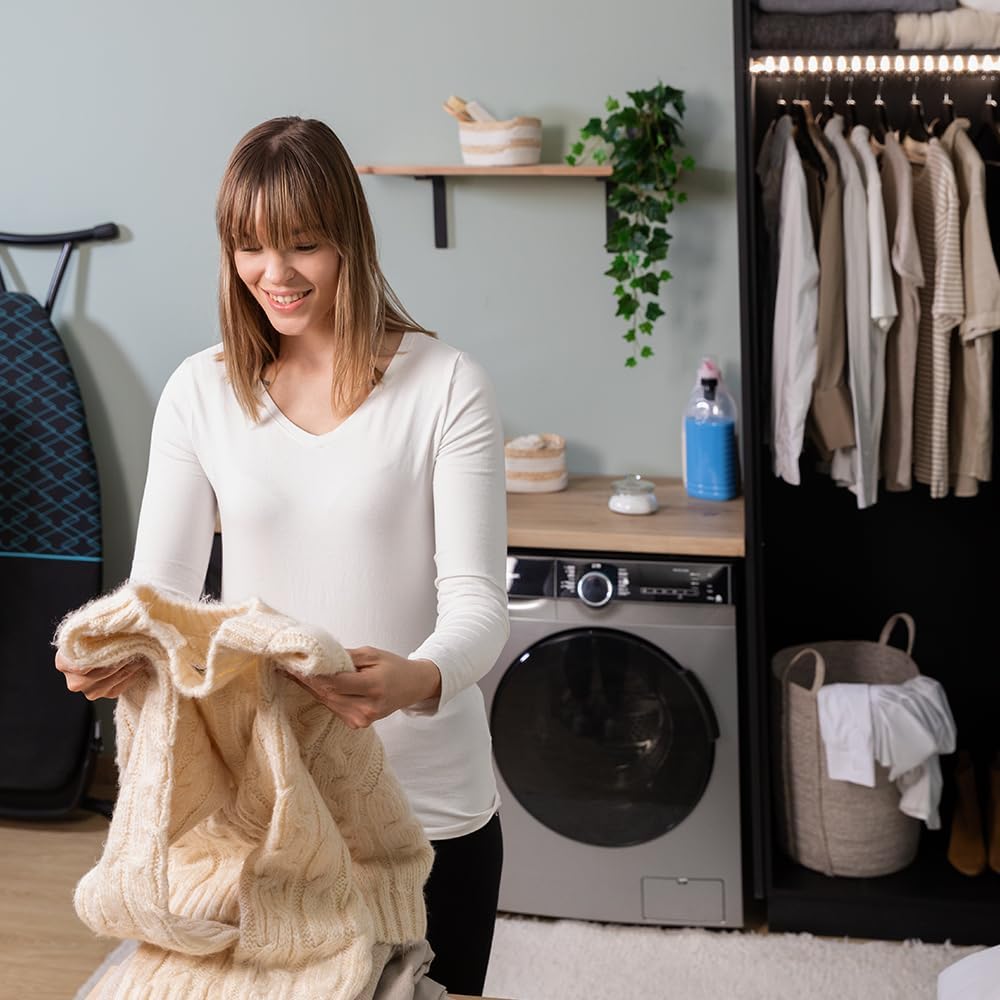Cecotec Bolero DressCode 121000 Steel 12kg Front Loading Washing Machine. 1400 rpm max adjustable, 2000 W, WoolMark certified, Inverter Plus motor, 14 programs, Spa Care, delayed start.