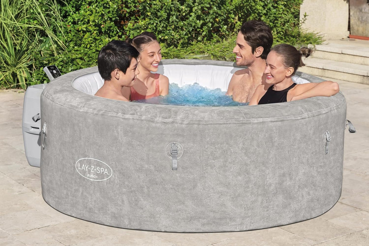 Lay-Z-Spa? Miami Airjet? 2-4 Person Round Inflatable Hot Tub