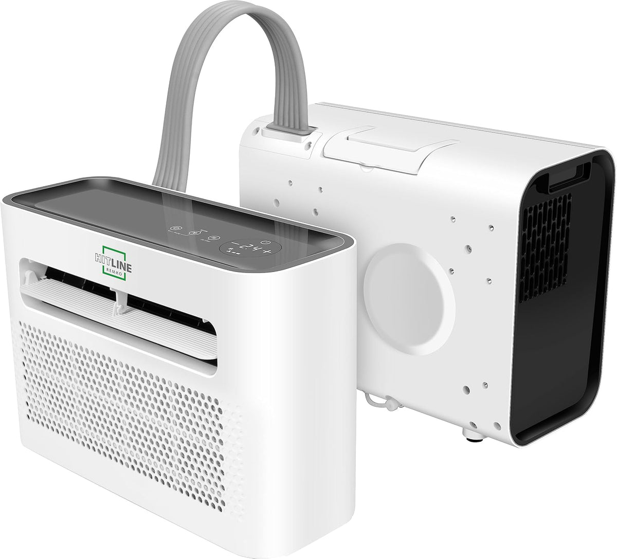 Remko Portable Split Air Conditioner, Ideal for Caravans and Campsites, White - 1500W - 5118 BTU/hr Capacity - A++ Energy Rating - Night Mode - Dehumidifier Included