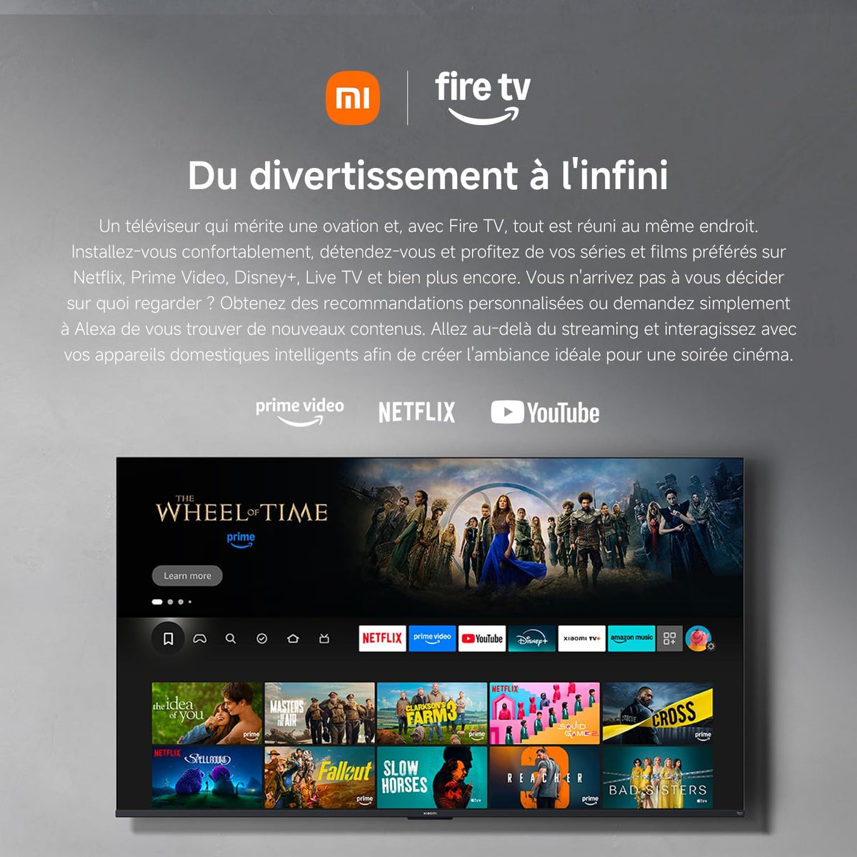 Xiaomi F 50 127 cm (50 Inch) 4K UHD Smart TV with Fire TV, Alexa Voice Control, HDR10, MEMC, Game Boost Mode, 120Hz, 2GB+32GB, and AirPlay Compatible