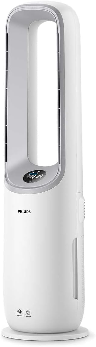 Philips Air Performer 2-in-1: Purifier & Cooling Fan   Cleans 70m2, Eliminates 99.97% of Allergens and Pollutants. HEPA Filter, Smart Sensors, Alexa, App (AMF765/10)