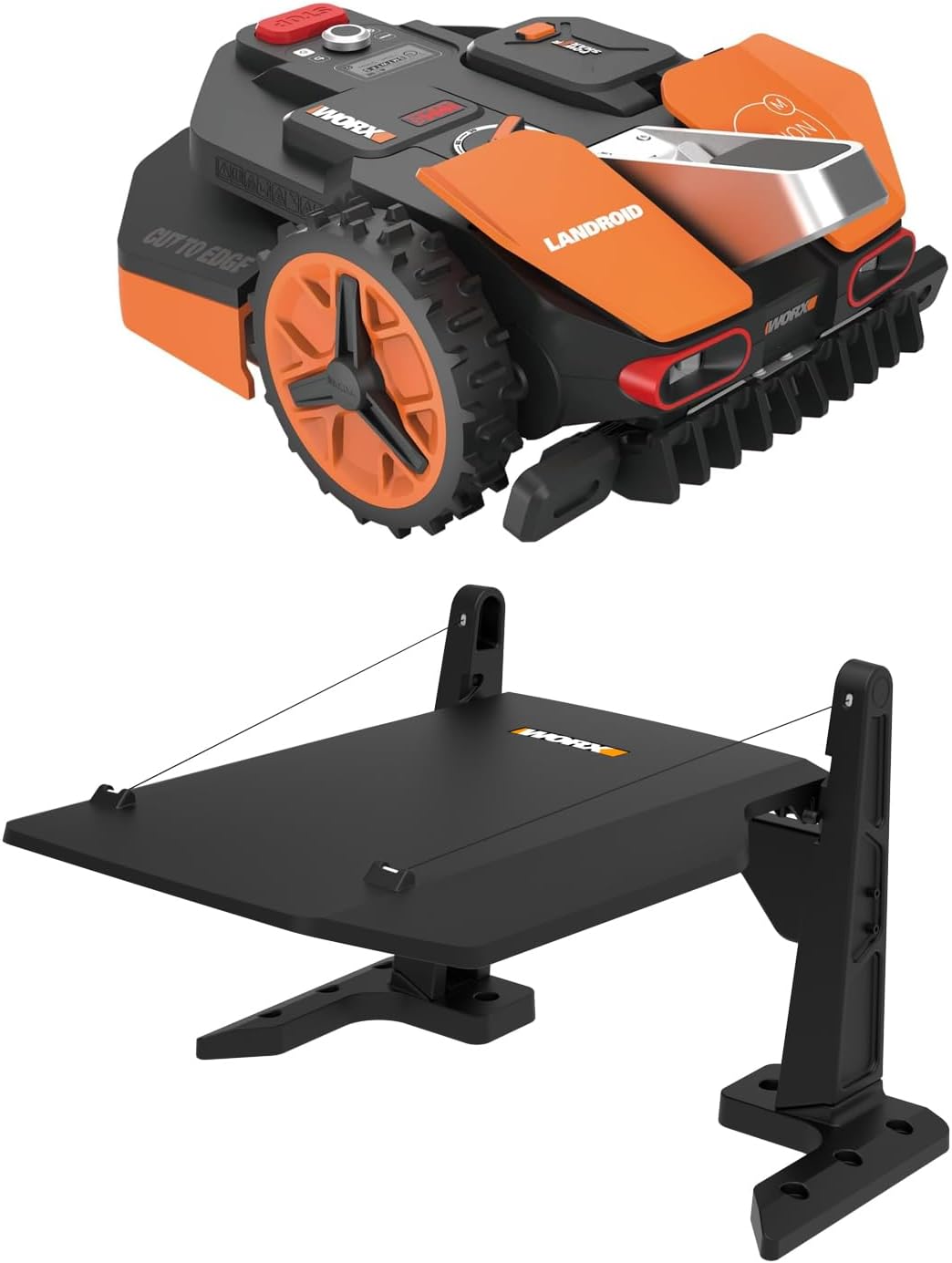 Landroid Plus WR167E Smart Connected Robotic Lawnmower, 700 m2 Max. 800 m2, Easy Installation, Configurable, 35% Slope, Rain Sensor, Cuts Close to Edges, Fast Mowing
