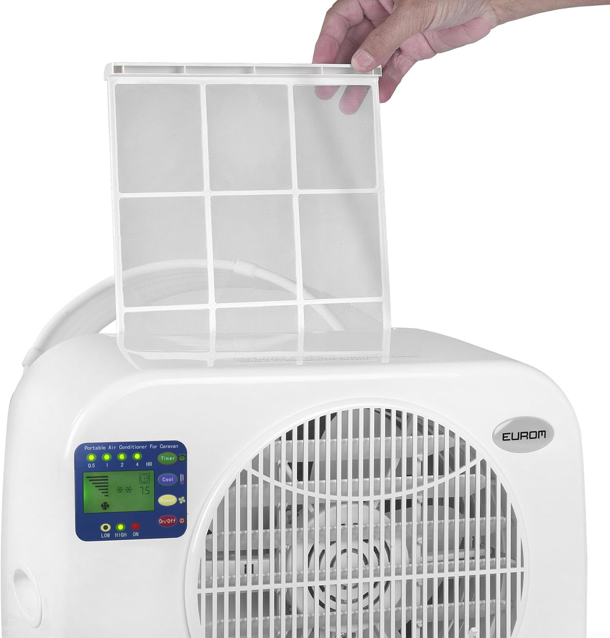 EUROM Split Air Conditioner AC2401 for caravan, motorhome, boat, bus, campervan, mobile home | Portable air conditioner with 2400 BTU | Improved model of the legendary AC2400 air conditioner