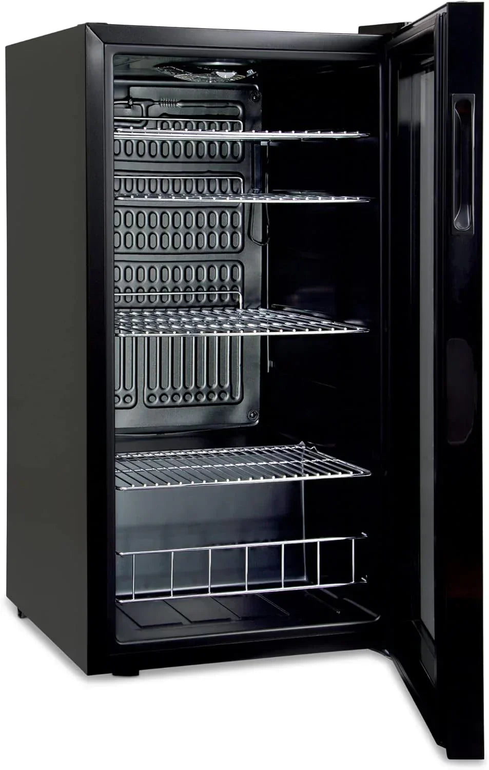 °CUBES Getr?nkekühlschrank 90L mit Glastür & 4 variablen Ablagen | Kompakter Flaschenkühlschrank, perfekt für zu Hause, Büro, Partys & Gastro |
