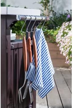 UNITY XL Grey Barbecue Cart - 207 litres - 134 x 51.7 x 89.6 cm