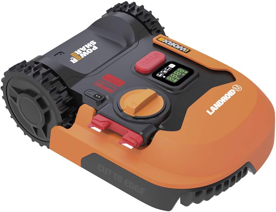 Landroid Plus WR167E Smart Connected Robotic Lawnmower, 700 m2 Max. 800 m2, Easy Installation, Configurable, 35% Slope, Rain Sensor, Cuts Close to Edges, Fast Mowing