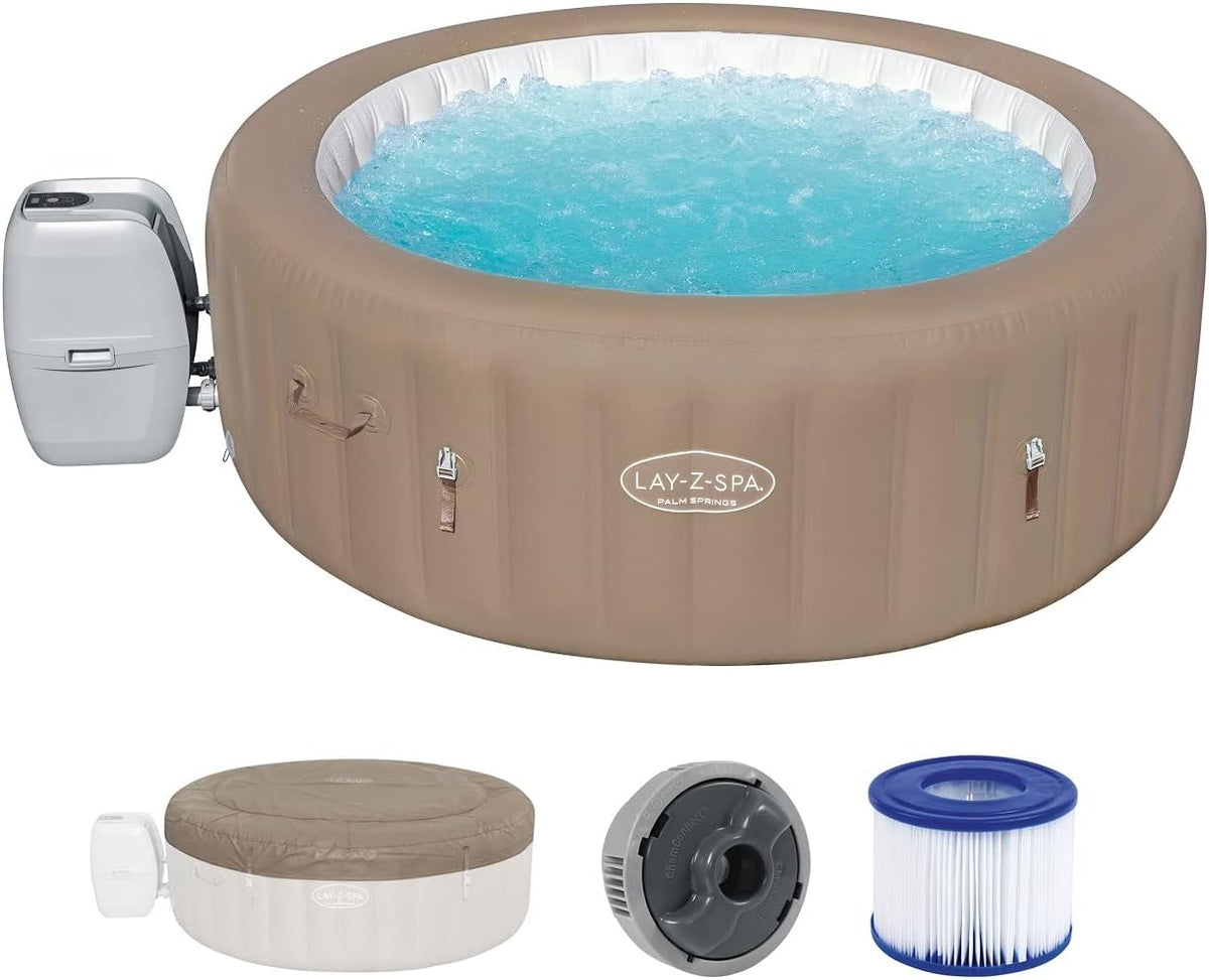 Lay-Z-Spa? Miami Airjet? 2-4 Person Round Inflatable Hot Tub