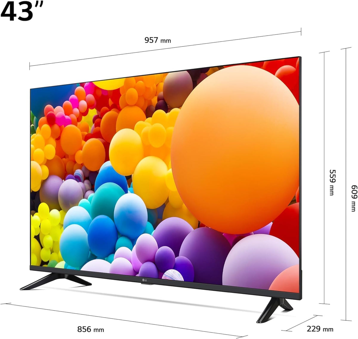 LG 2026 LED TV | 43UT73 | 43 Inch | UHD | 5 Gen 7 AI Processor 4K Black
