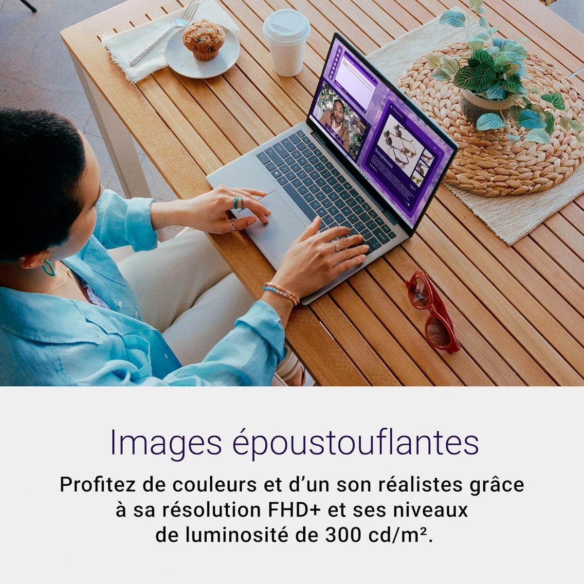 Dell Inspiron 14 (5441) Copilot+ Laptop, 14" FHD+ 60Hz Display, Snapdragon X Plus Processor, 16GB RAM, 512GB SSD, Qualcomm Adreno Processor, Windows 11 Home, Backlit AZERTY Keyboard - Titanium Gray