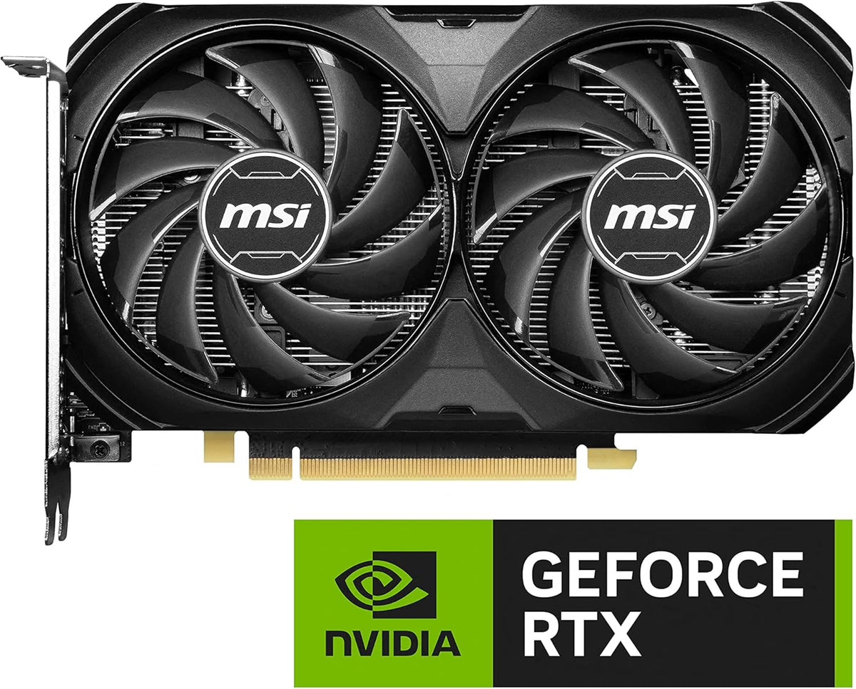 MSI Gaming GeForce RTX 4060 Ti 8GB GDRR6 128-bit HDMI/DP Nvlink TORX Fan 4.0 Ada Lovelace Architecture Graphics Card (RTX 4060 Ti Ventus 2X Black 8GB OC)