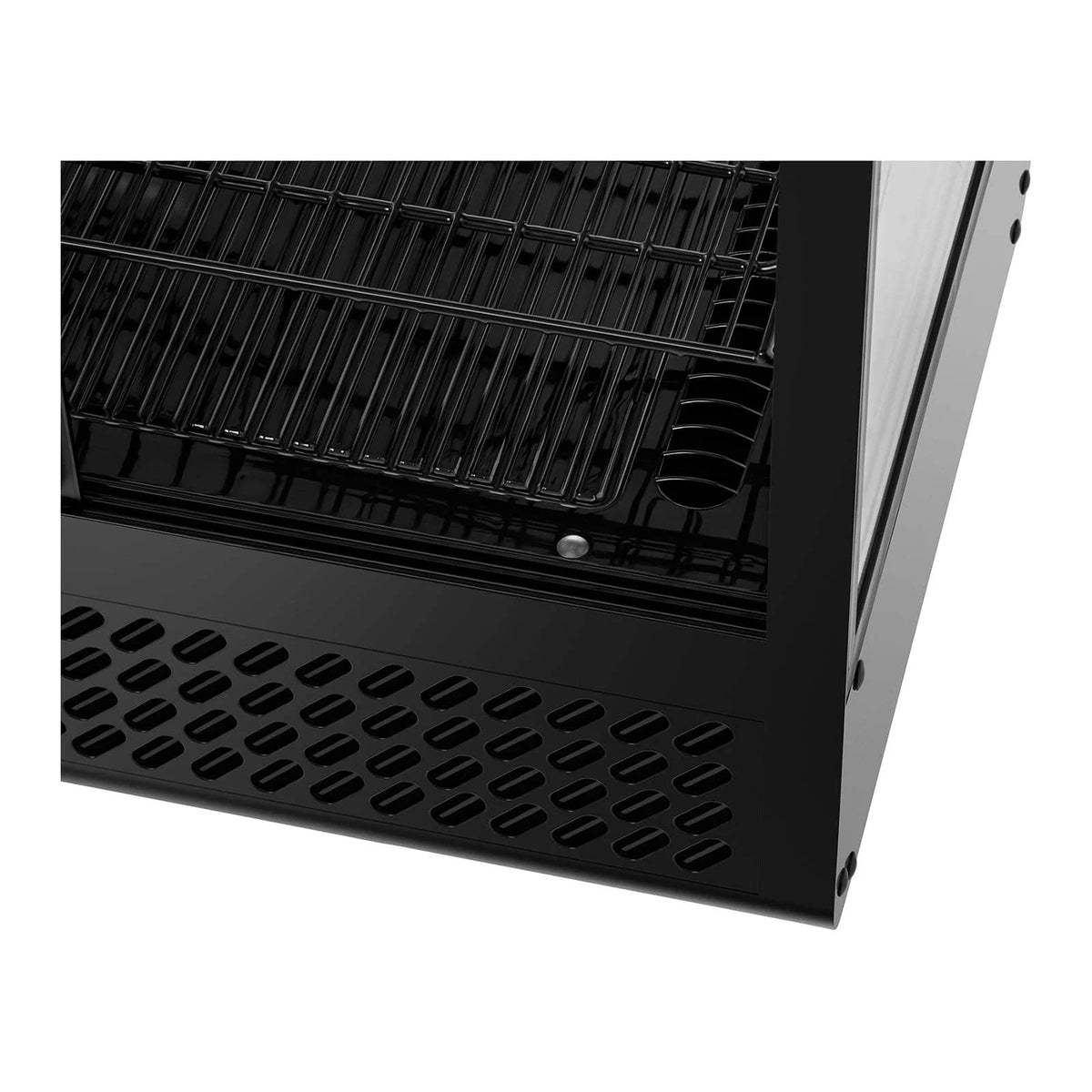 100-litre refrigerated display case, 3 tiers, plastic, tempered glass, black, 14_0005388 -