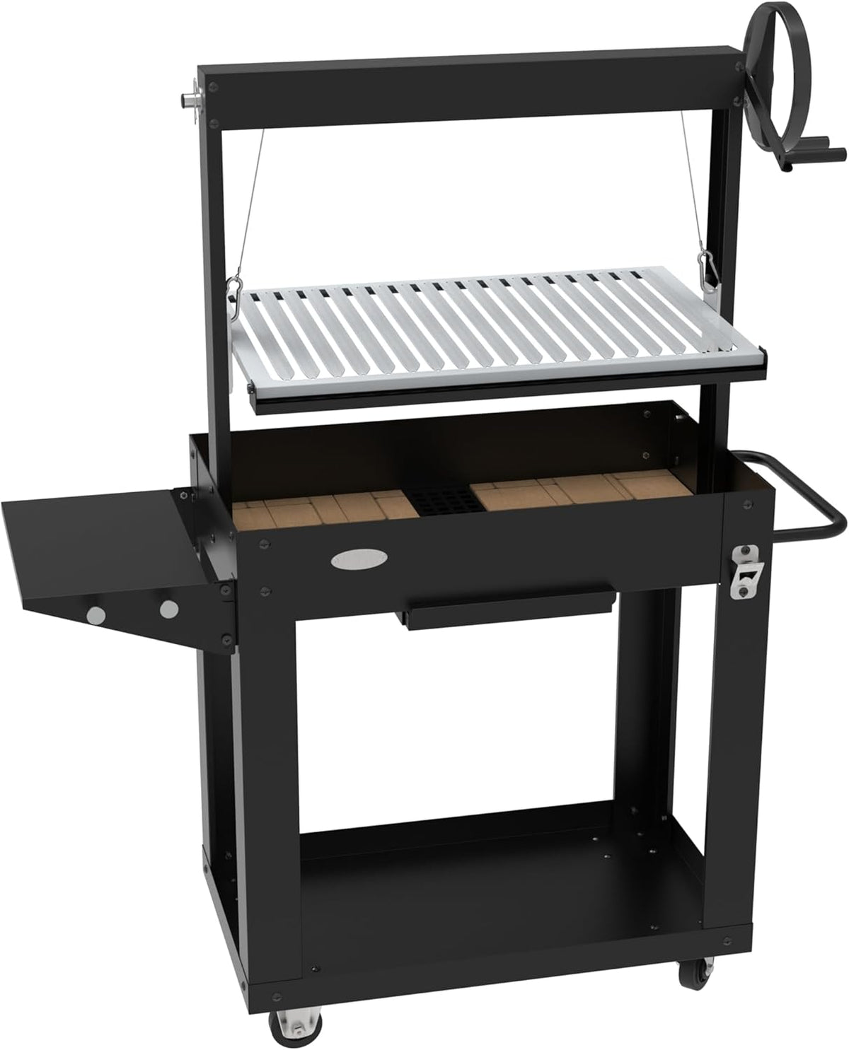 SANTA MARIA charcoal and wood barbecue - adjustable height - refractory bricks - IMOR