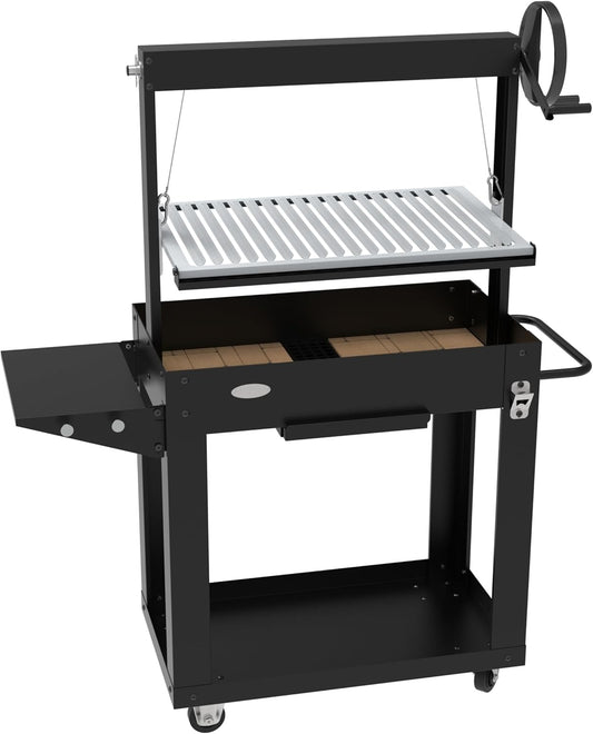 SANTA MARIA charcoal and wood barbecue - adjustable height - refractory bricks - IMOR
