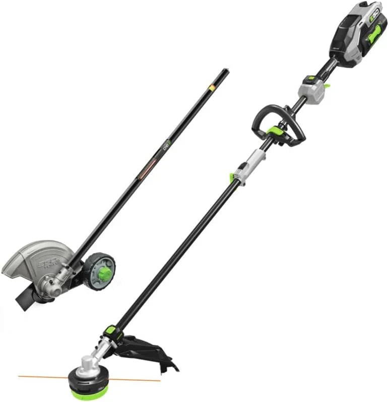 Multi-Head Combo Kit 16-Inch 56-Volt Carbon Fiber String Trimmer with POWERLOAD? & 8-Inch Carbon Fiber Edger Attachment & 56-Volt Power Head, 4.0Ah Battery and 320W Charger Included