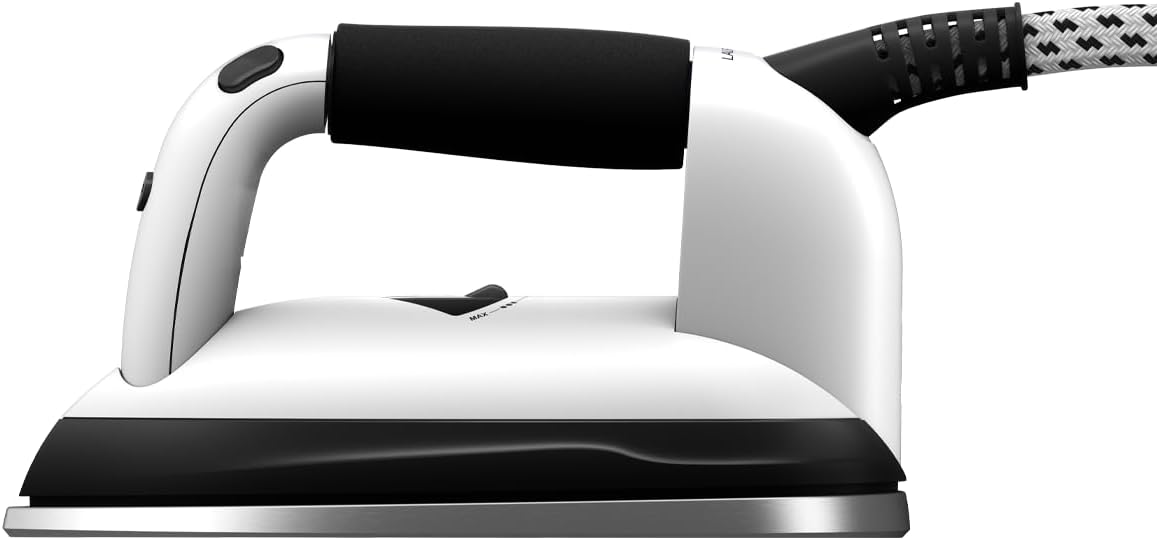 Laurastar S Pure, Ironing System, Hygienic Steam Eliminates 99.9% of Bacteria and Dust Mites, Active Board, Wheels, Removable Water Tank