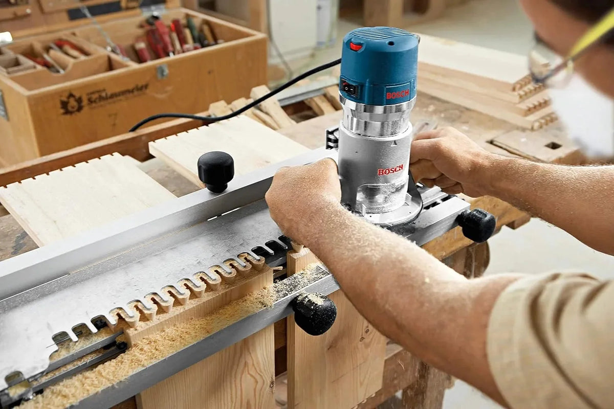 12-Amp 2.25 HP Wood Router Combo Kit with Plunge Router, Fixed Base and Variable Speed