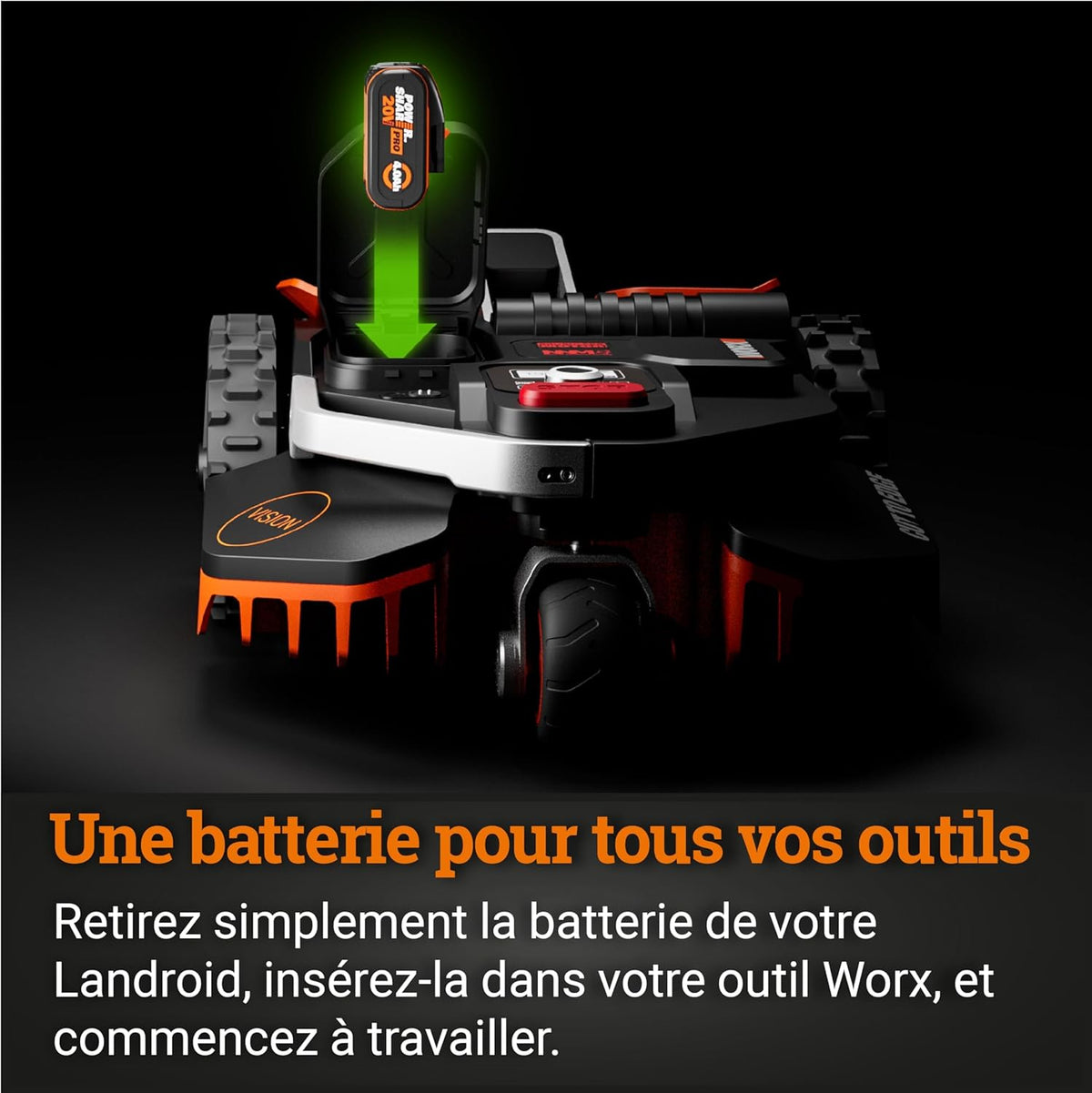 Landroid Plus WR167E Smart Connected Robotic Lawnmower, 700 m2 Max. 800 m2, Easy Installation, Configurable, 35% Slope, Rain Sensor, Cuts Close to Edges, Fast Mowing
