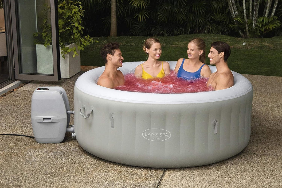 Lay-Z-Spa? Miami Airjet? 2-4 Person Round Inflatable Hot Tub