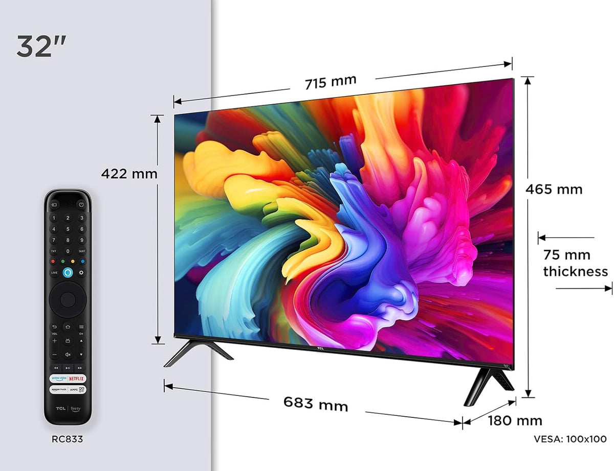 TCL 32-inch Full HD Smart QLED Direct LED SF560 with Fire TV and Alexa Voice Remote