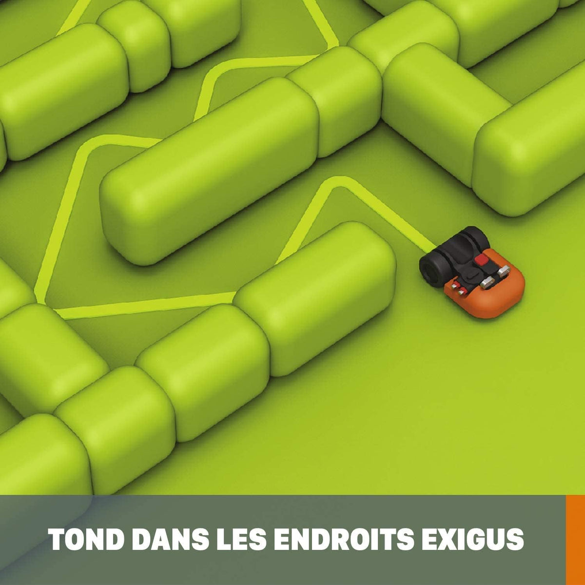 Landroid Plus WR167E Smart Connected Robotic Lawnmower, 700 m2 Max. 800 m2, Easy Installation, Configurable, 35% Slope, Rain Sensor, Cuts Close to Edges, Fast Mowing