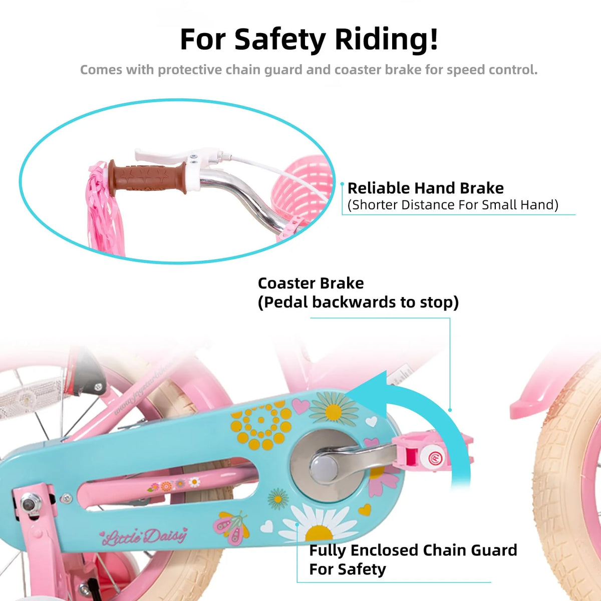 Bicicletta for toddlers Little Daisy 14 pollici per ragazze -