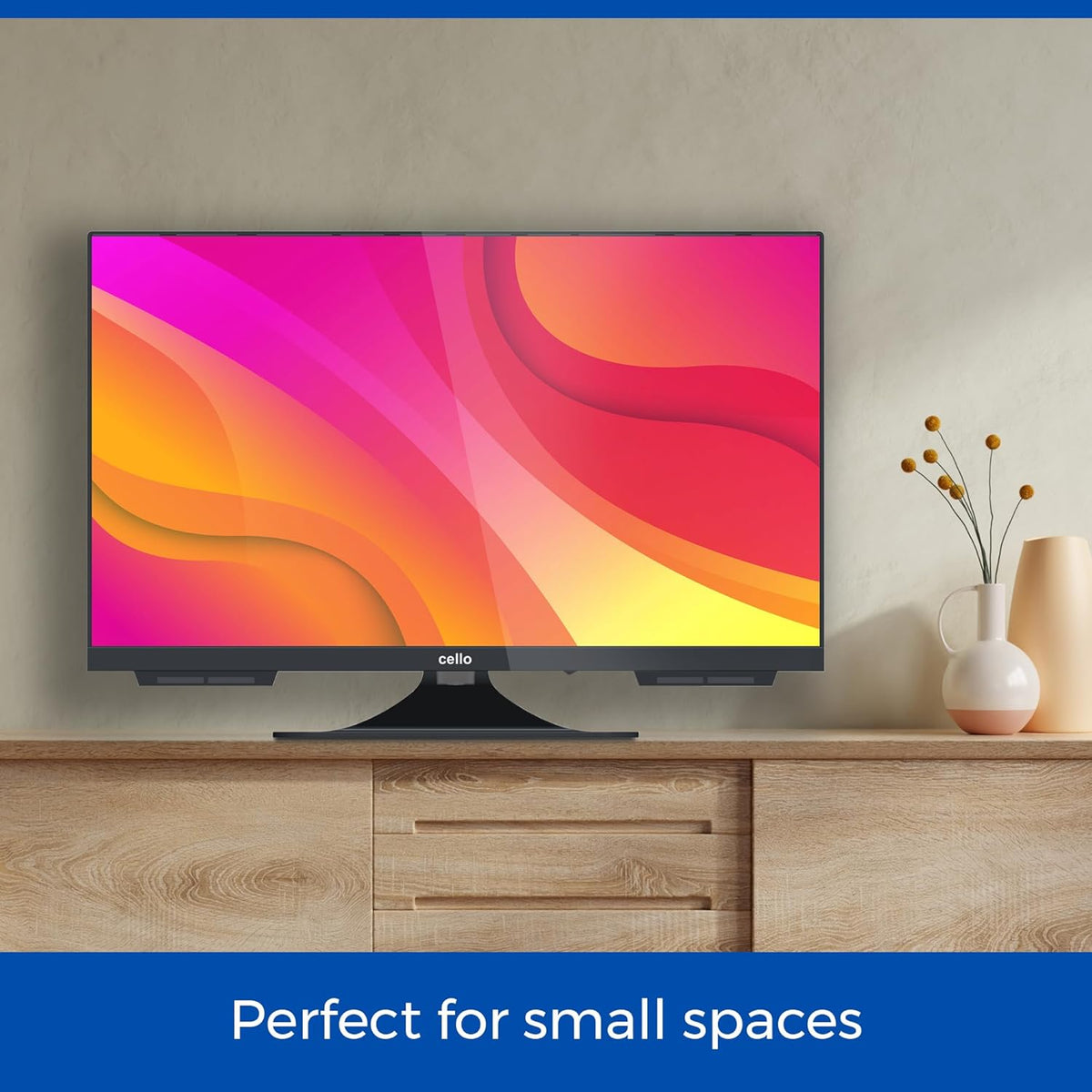 Cello C2224WS Trav 22" Smart Full HD 12V Camping Travel TV Frameless Triple Tuner Bluetooth WebOS by LG Pitch Perfect Speaker Motorhome Truck Boat [2026]