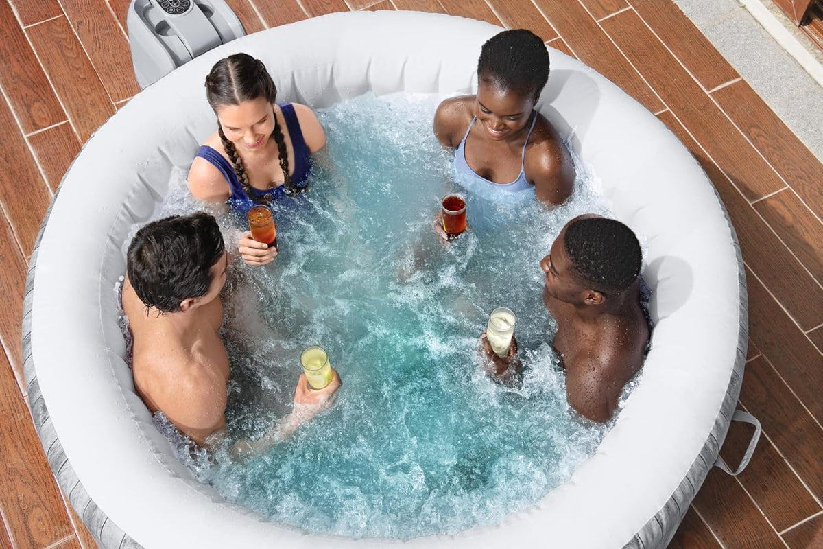 Lay-Z-Spa? Miami Airjet? 2-4 Person Round Inflatable Hot Tub