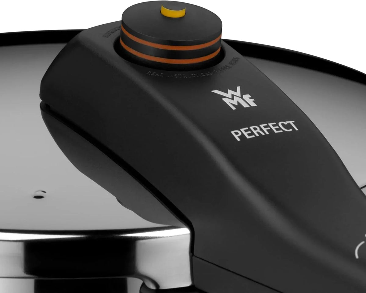 WMF Perfect One Pot Schnellkochtopf Induktion Set 2-teilig, Dampfkochtopf 4,5l, 3l, gro?es Kochsignal, 2 Kochstufen, abnehmbarer Deckelgriff, für alle