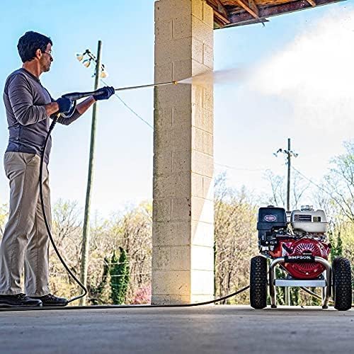 Cleaning ALH3425 Aluminum Series 3600 PSI Gas Pressure Washer, 2.5 GPM, Honda GX200 Engine, Includes Spray Gun and Extension Wand, 5 QC Nozzle Tips, 5/16-inch x 35-foot MorFlex Hose.