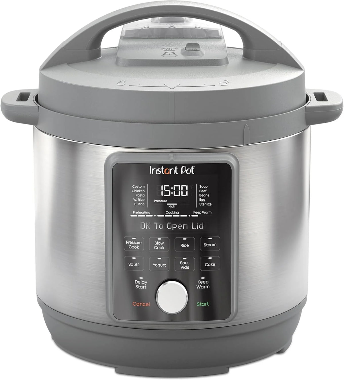 Instant Pot, 8-Quart Quiet 9-in-1 Electric Pressure Cooker Stainless Steel