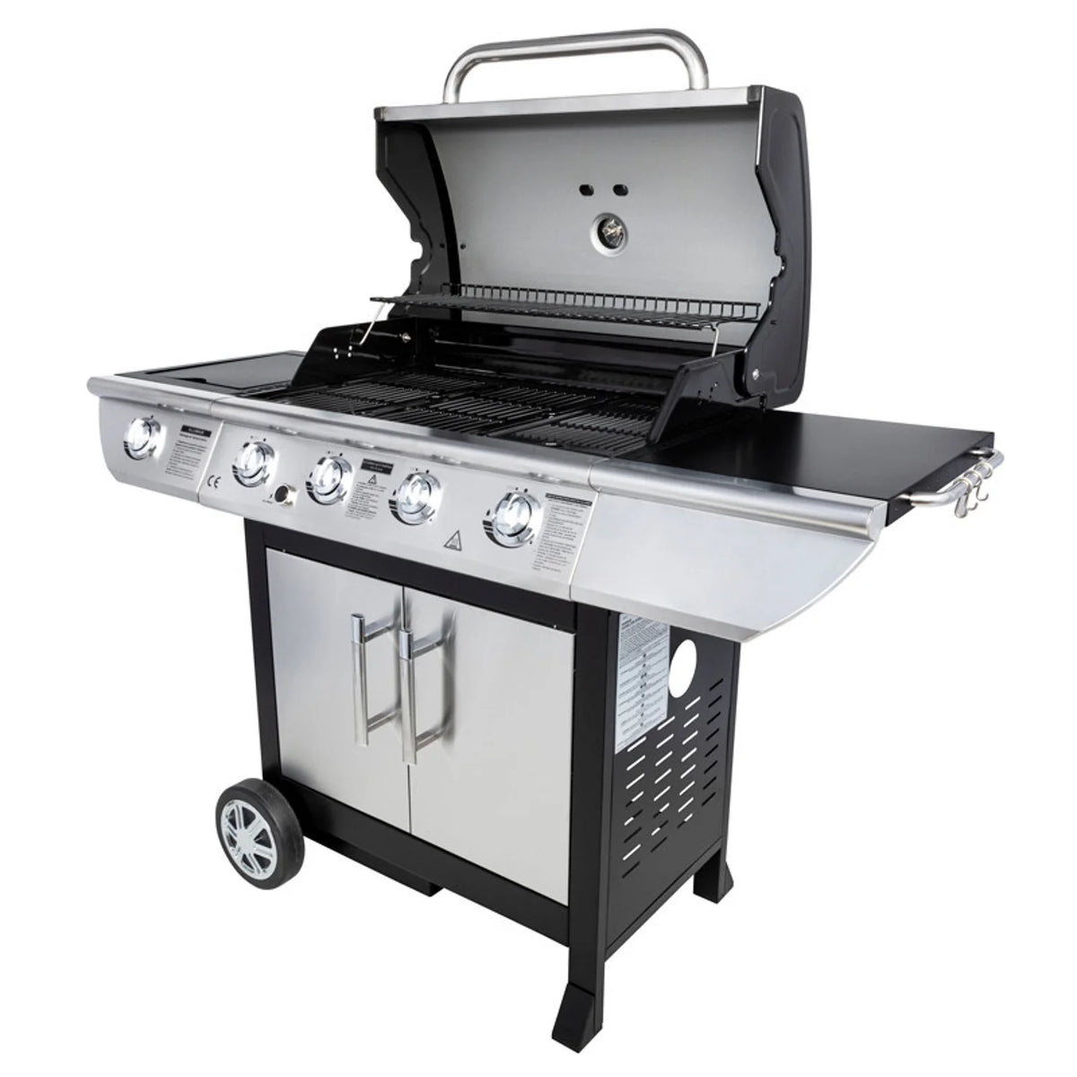 BRISBANE gas barbecue - 4 burners 14kW + Somagic side burner -