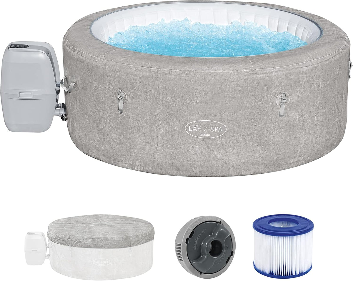 Lay-Z-Spa? Miami Airjet? 2-4 Person Round Inflatable Hot Tub