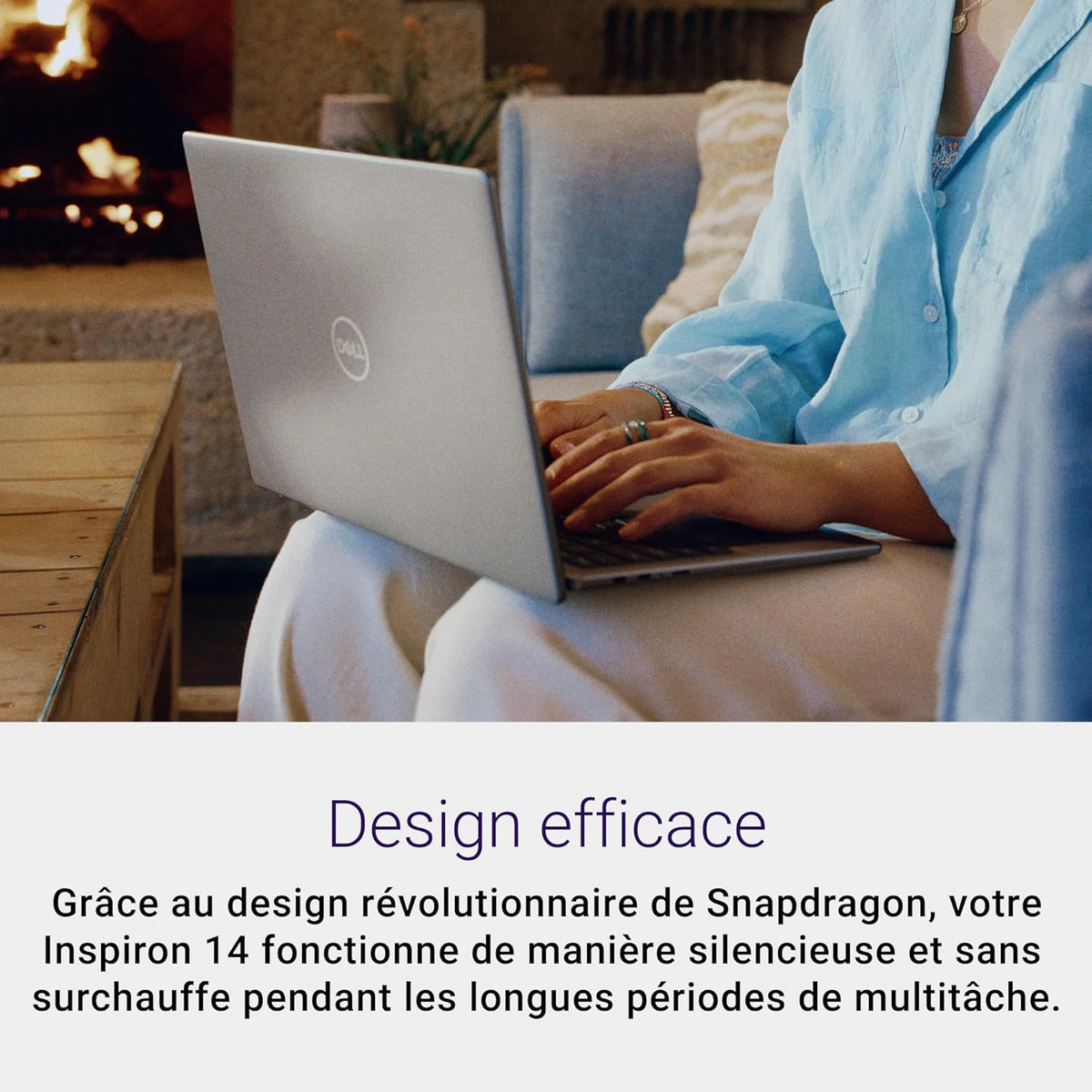 Dell Inspiron 14 (5441) Copilot+ Laptop, 14" FHD+ 60Hz Display, Snapdragon X Plus Processor, 16GB RAM, 512GB SSD, Qualcomm Adreno Processor, Windows 11 Home, Backlit AZERTY Keyboard - Titanium Gray
