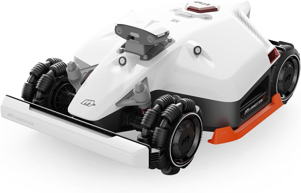 MAMMOTION LUBA 2 AWD 3000X Cordless Robotic Lawnmower, NetRTK+Vision, No RTK Antenna Required, Recommended for 3000m2, Slopes up to 80%, Cutting Height 25-70 mm, with 4G Module